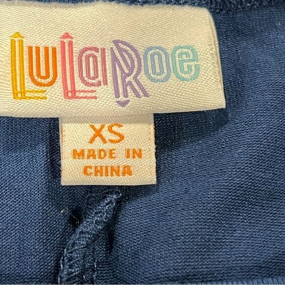 LuLaRoe Carly navy Women's short sleeve casual dress size medium - Picture 9 of 12